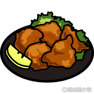 からあげのイラスト ソザイヤコアキ