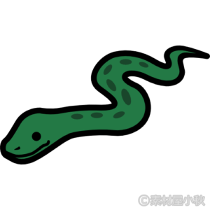 かわいい蛇のイラスト ソザイヤコアキ